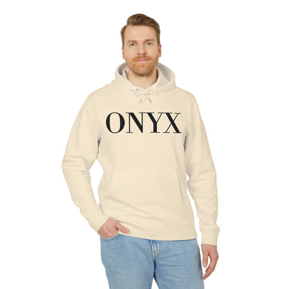 ONYX Hoodie (Brustprint) – Oversize Kapuzenpullover im minimalistischen Streetwear-Design für Damen & Herren