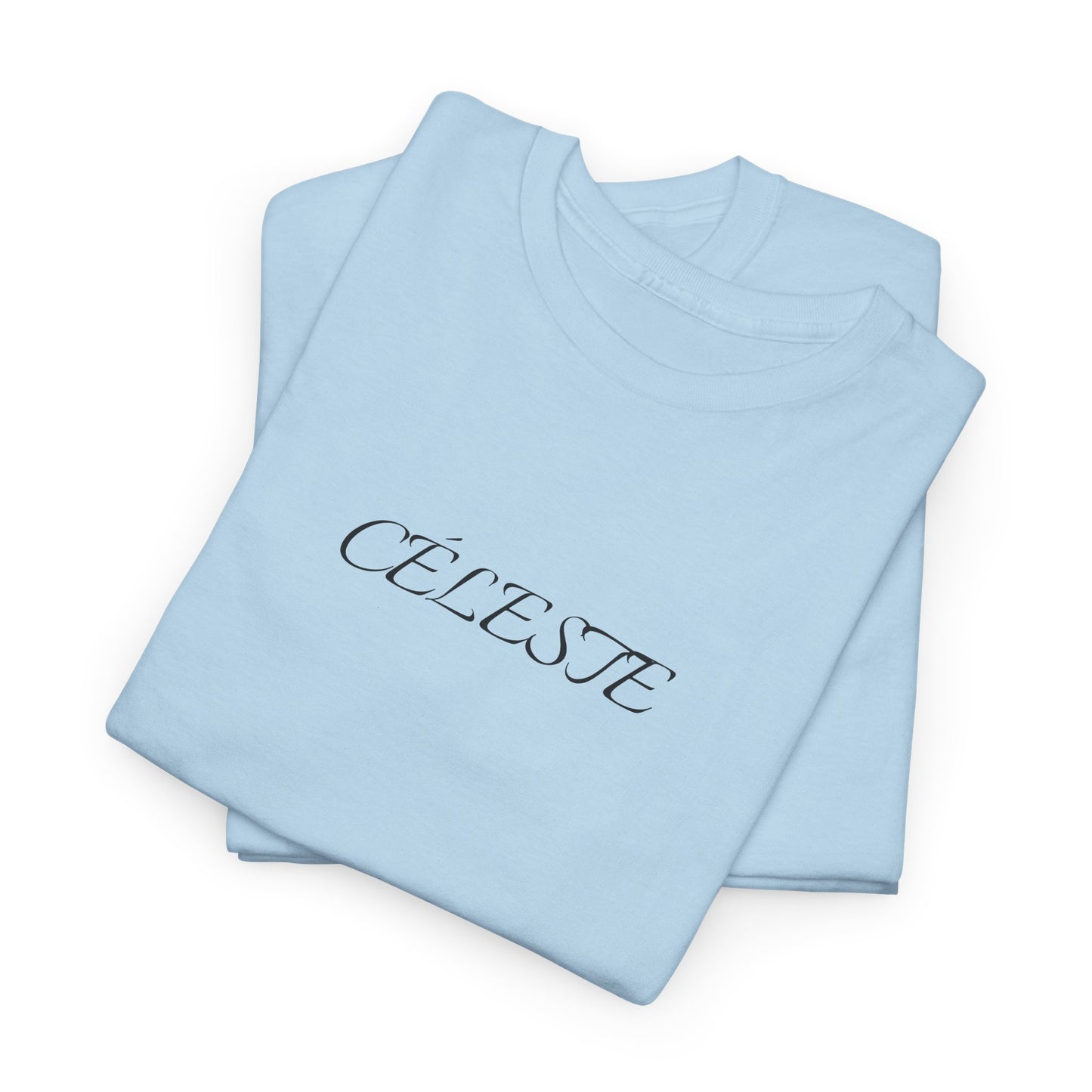 Céleste T-Shirt (Brustprint) – Unisex Heavy Cotton Tee | Nachhaltige Streetwear aus 100% Baumwolle