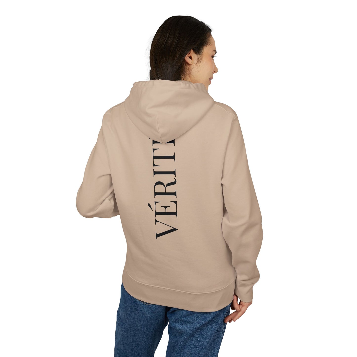 Vérité Hoodie (Rückenprint) – Oversize Kapuzenpullover im minimalistischen Streetwear-Design für Damen & Herren