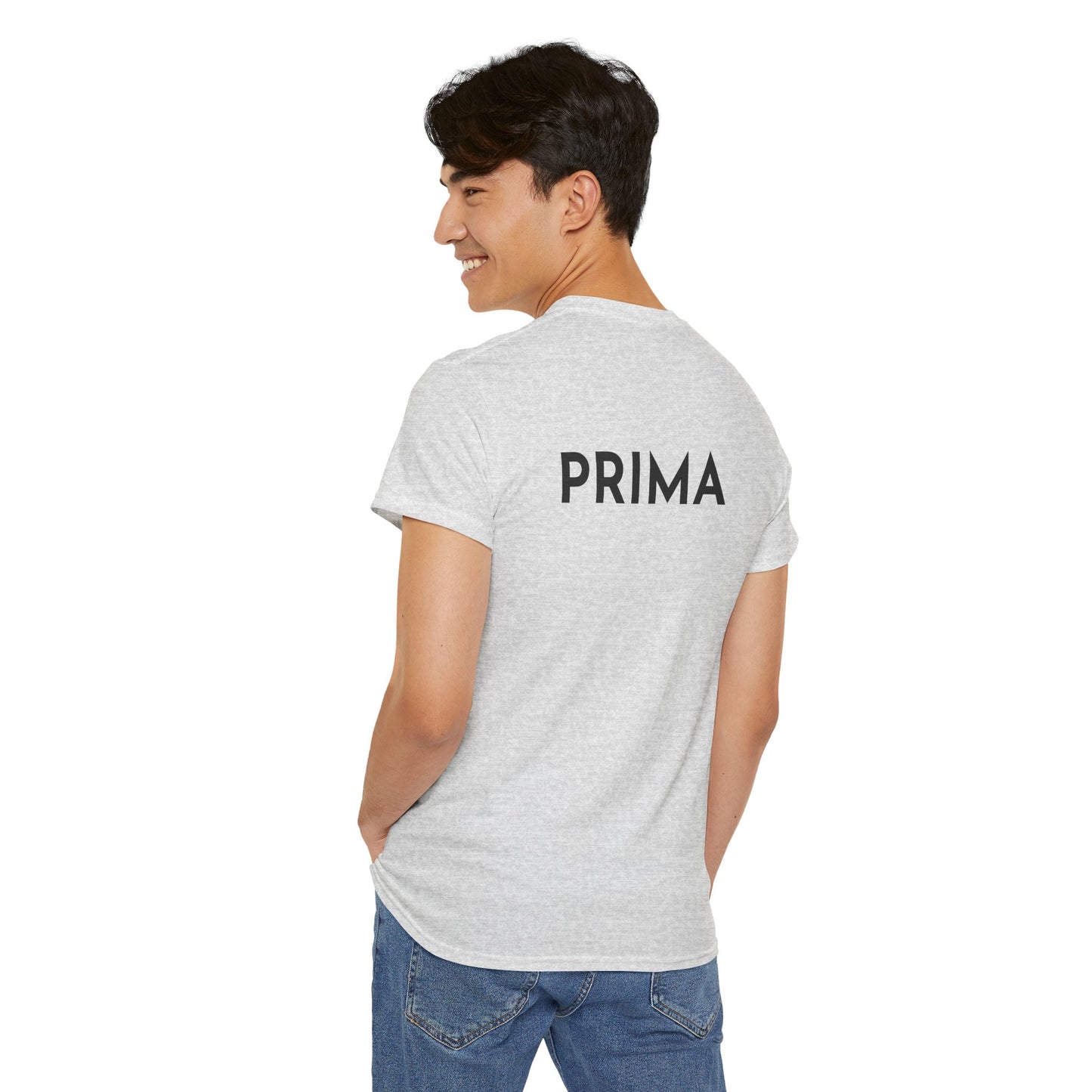 PRIMA T-Shirt (Rückenprint) – Unisex Heavy Cotton Tee | Nachhaltige Streetwear aus 100% Baumwolle