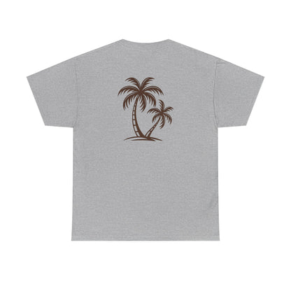 Palmen T-Shirt Unisex – Sommerliches Strandmotiv im Boho Look | Tropisches Design aus 100 % Baumwolle