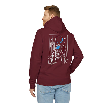 Futuristischer Astronaut Hoodie (Rückenprint) – Unisex Kapuzenpullover mit Space Design & Sci-Fi Motiv – Oversize Streetwear für Weltraum-Fans
