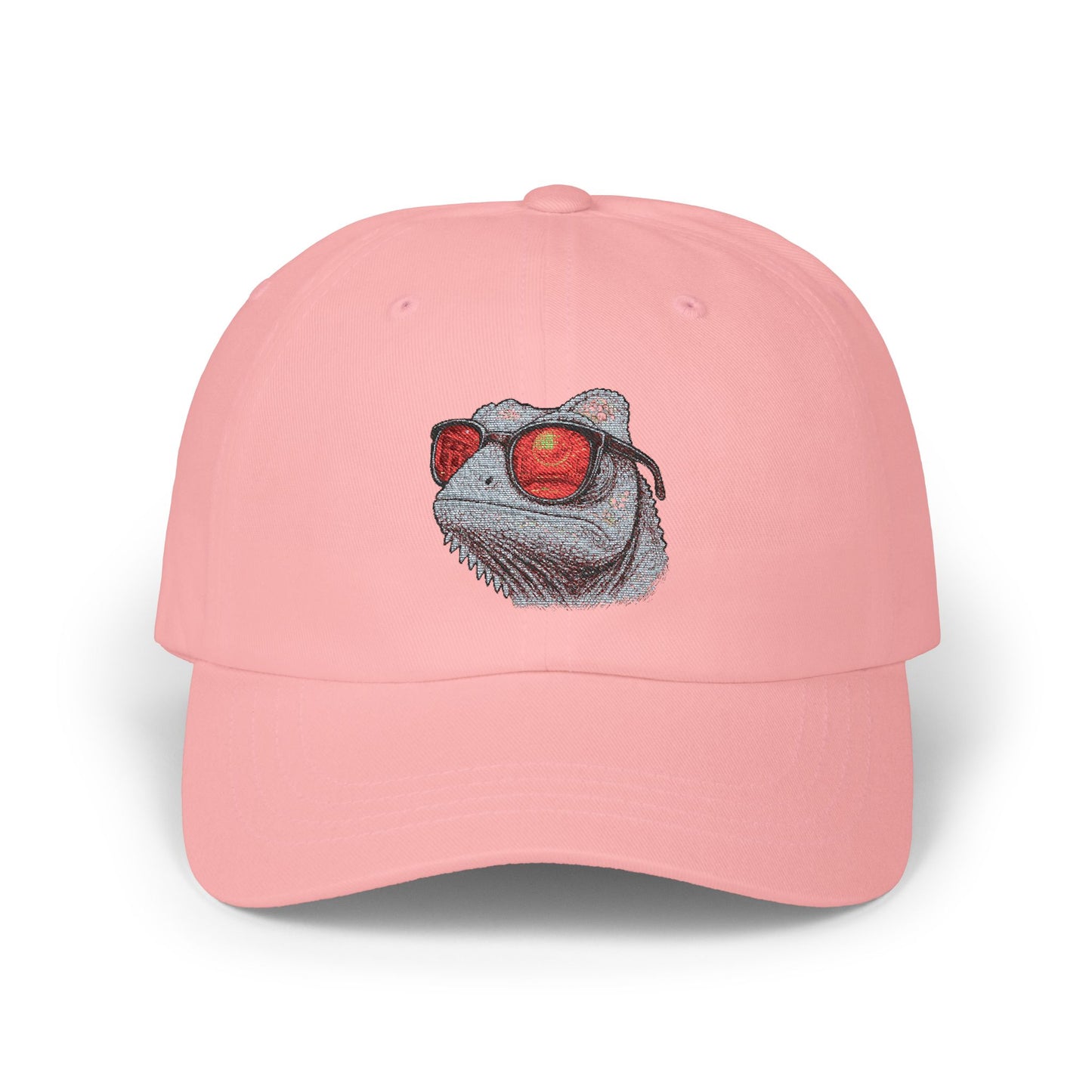 Chamäleon Cap mit Sonnenbrille & Disco-Design – Trendige Unisex Basecap mit Tiermotiv