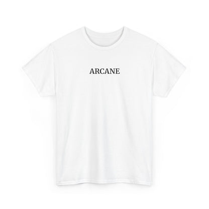 ARCANE T-Shirt (Brustprint) – Unisex Heavy Cotton Tee | Nachhaltige Streetwear aus 100% Baumwolle