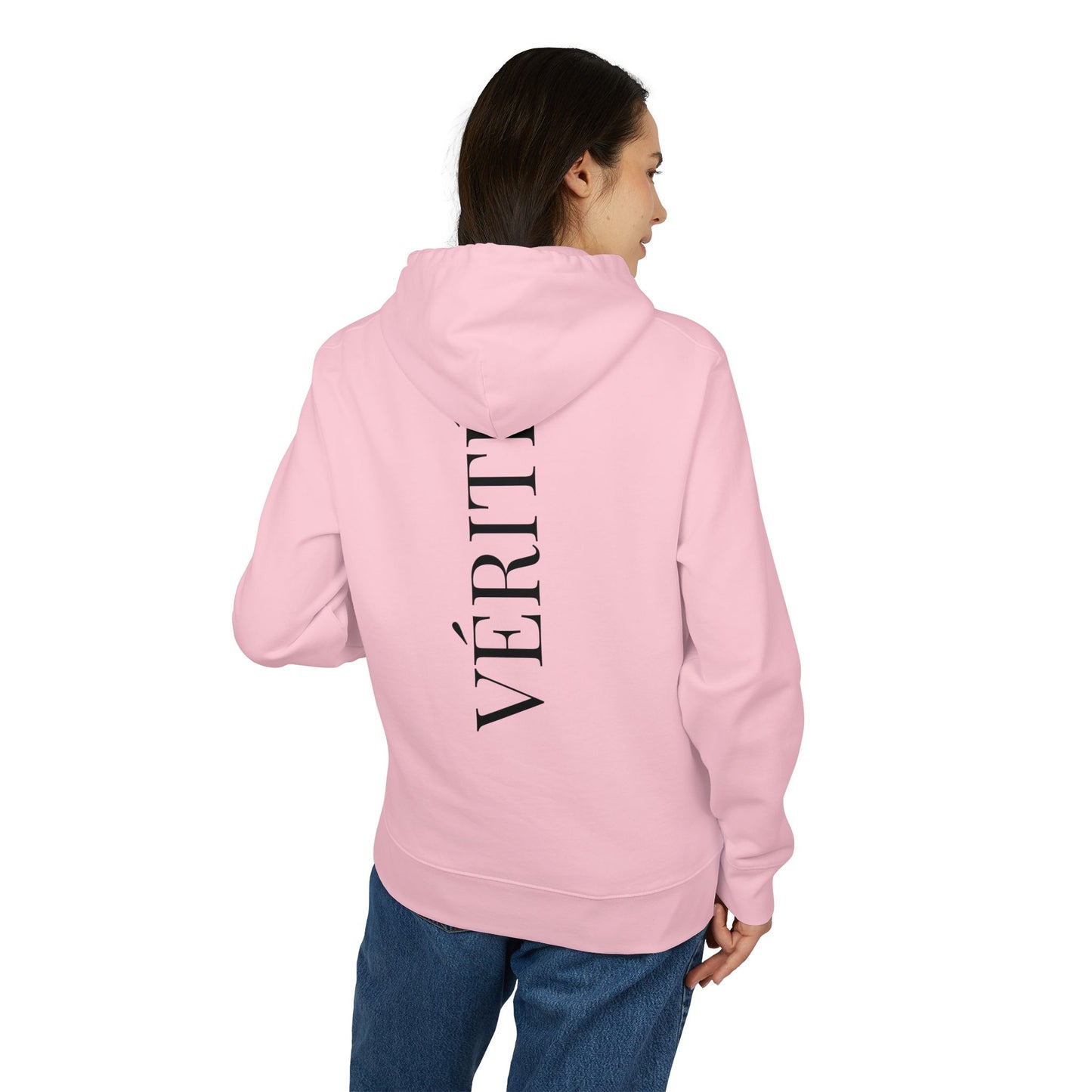 Vérité Hoodie (Rückenprint) – Oversize Kapuzenpullover im minimalistischen Streetwear-Design für Damen & Herren