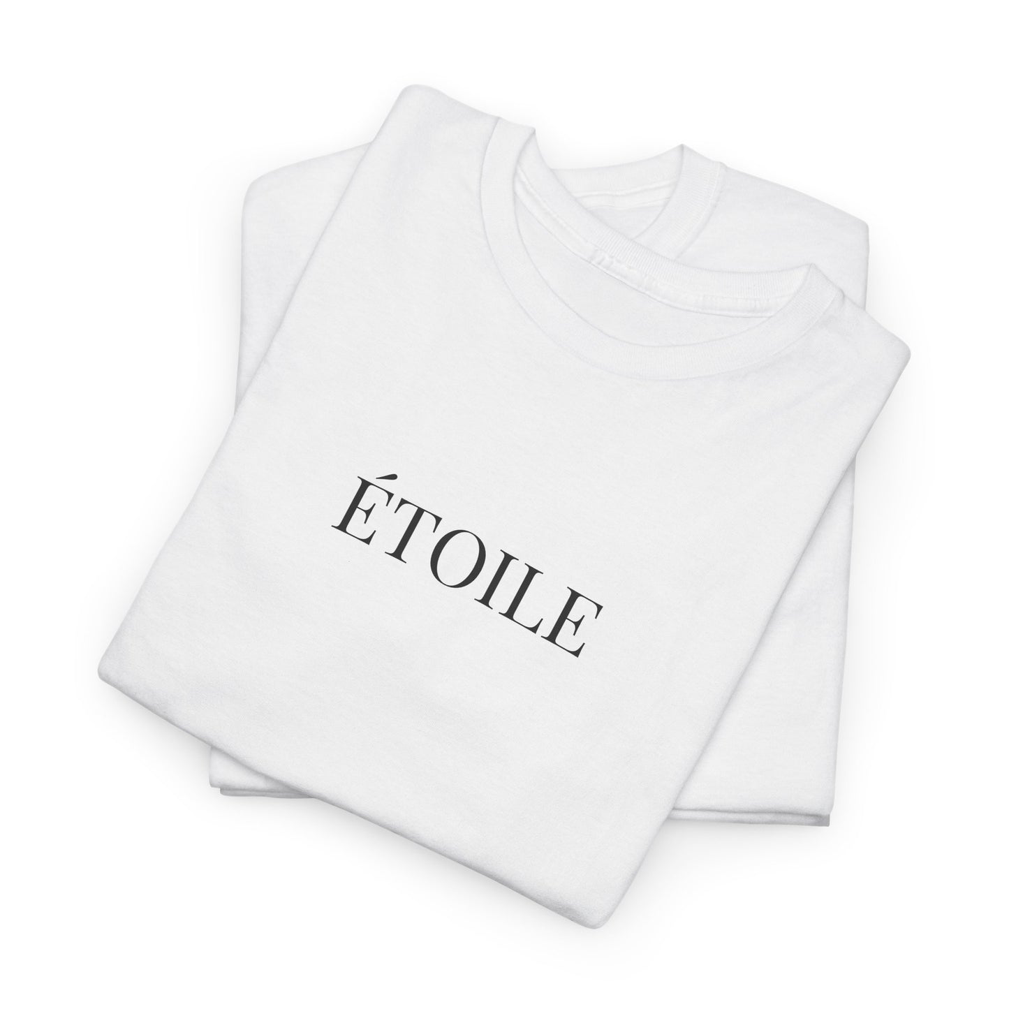 ÉTOILE T-Shirt (Brustprint) – Unisex Heavy Cotton Tee | Minimalistische Streetwear aus nachhaltiger Baumwolle