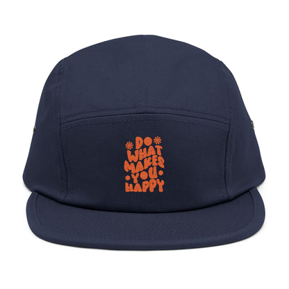 Do What Makes You Happy – 5-Panel Cap mit Stickerei