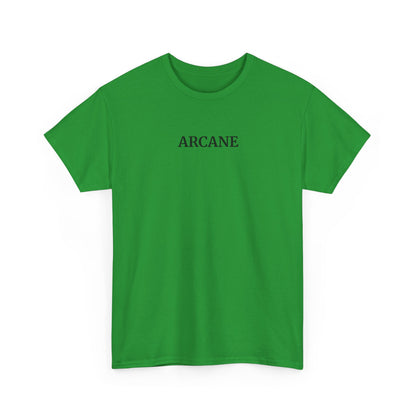 ARCANE T-Shirt (Brustprint) – Unisex Heavy Cotton Tee | Nachhaltige Streetwear aus 100% Baumwolle