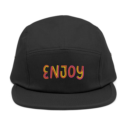 Enjoy – 5-Panel Cap mit Stickerei
