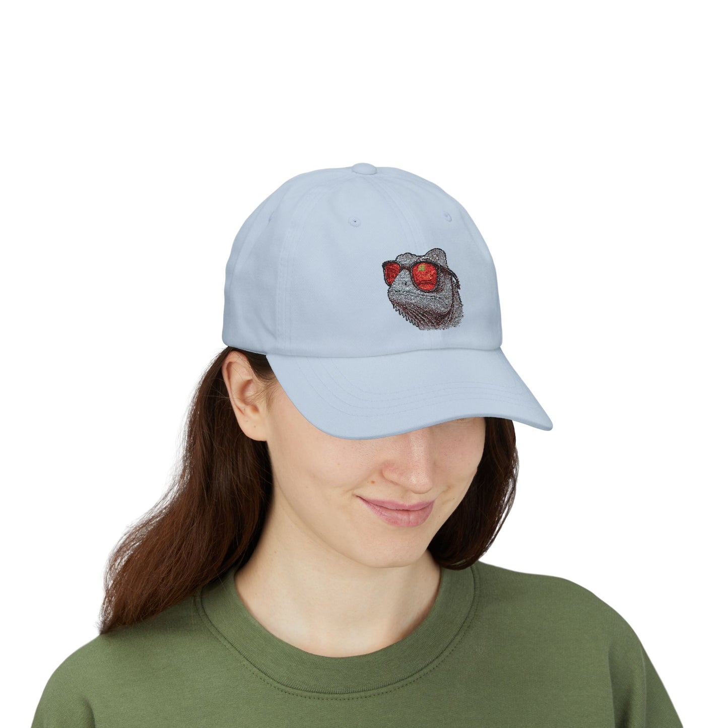 Chamäleon Cap mit Sonnenbrille & Disco-Design – Trendige Unisex Basecap mit Tiermotiv