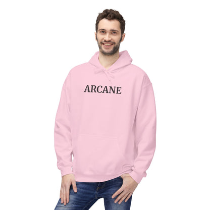ARCANE Hoodie (Brustprint) – Unisex Midweight Fleece | Nachhaltige Streetwear mit Komfort & Stil