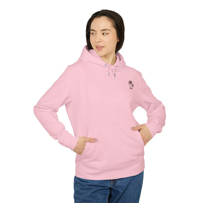 Palmen Hoodie Unisex (Rückenprint) – Tropischer Kapuzenpullover im Strand-Design | Sommerlicher Boho Look aus Baumwolle