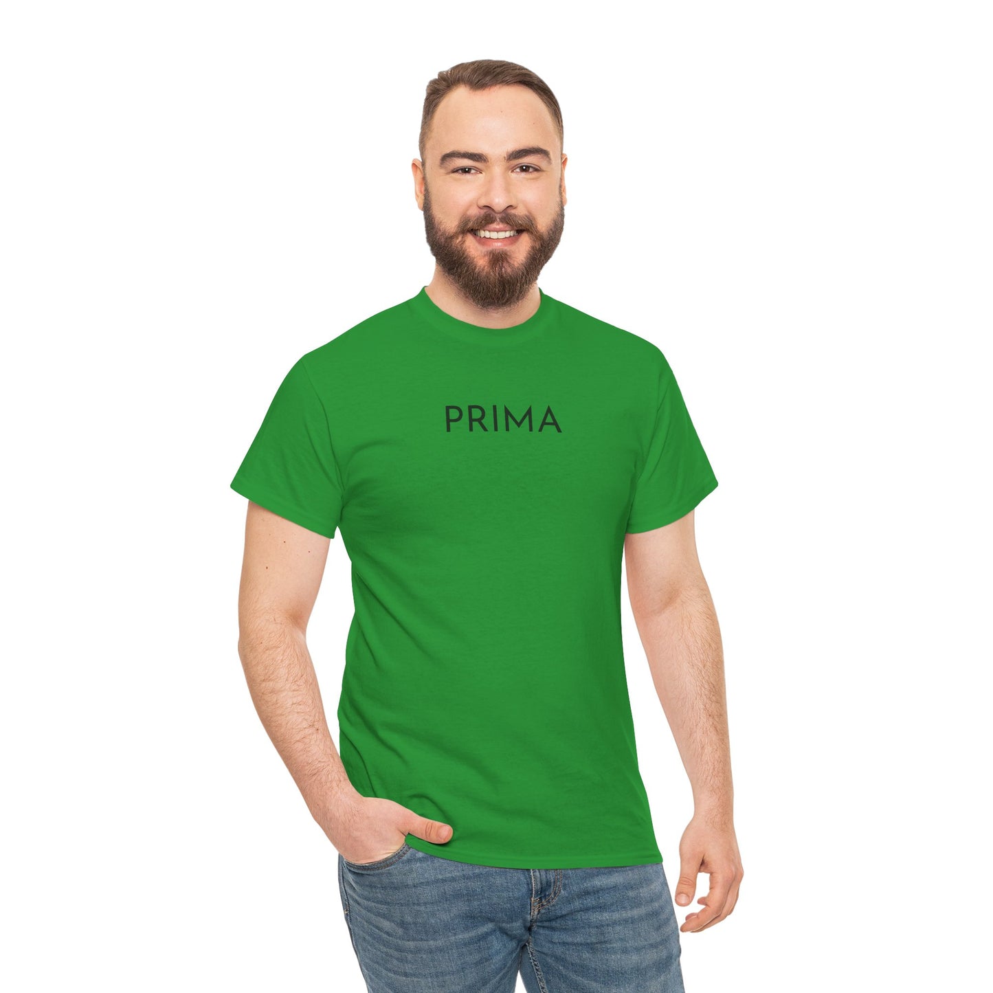 PRIMA T-Shirt (Brustprint) – Unisex Heavy Cotton Tee | Nachhaltige Streetwear aus 100% Baumwolle