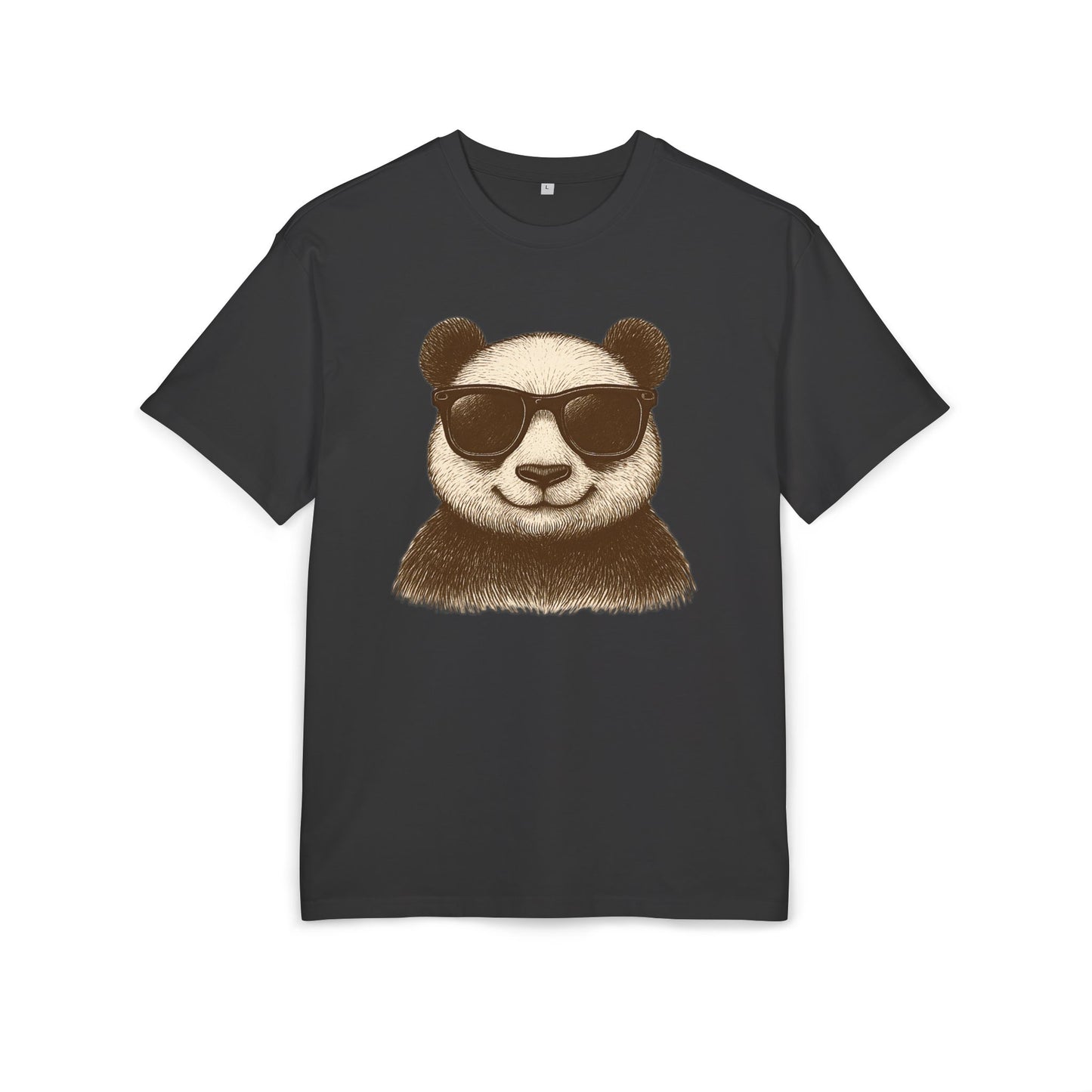 Cooler Panda T-Shirt (Brustprint) – Stylisches Unisex Shirt mit Sonnenbrillen-Motiv im Retro Look