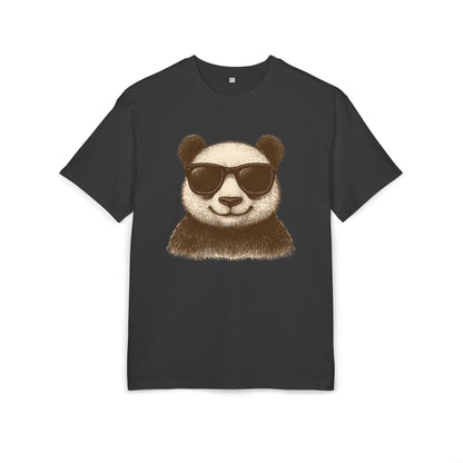 Cooler Panda T-Shirt (Brustprint) – Stylisches Unisex Shirt mit Sonnenbrillen-Motiv im Retro Look