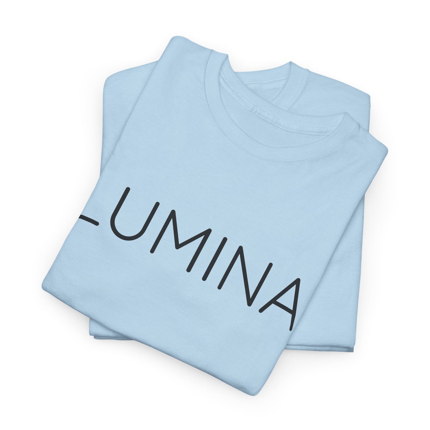 LUMINA T-Shirt Unisex (Brustprint) – Nachhaltiges Heavy Cotton Tee aus 100% Baumwolle, Streetwear Basic & Geschenkidee