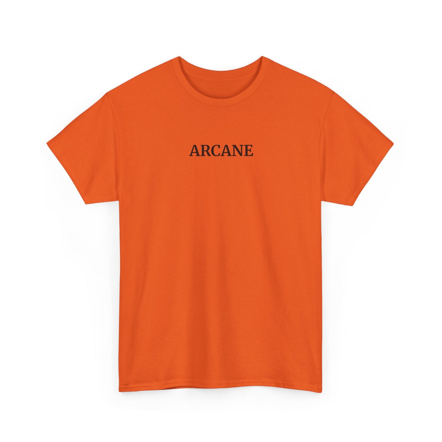 ARCANE T-Shirt (Brustprint) – Unisex Heavy Cotton Tee | Nachhaltige Streetwear aus 100% Baumwolle