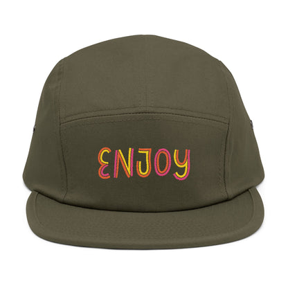 Enjoy – 5-Panel Cap mit Stickerei