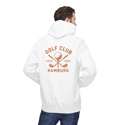 Vintage Golf Club Hamburg Hoodie (Rückenprint) – Retro Kapuzenpullover Estd. 1928 für Herren & Damen