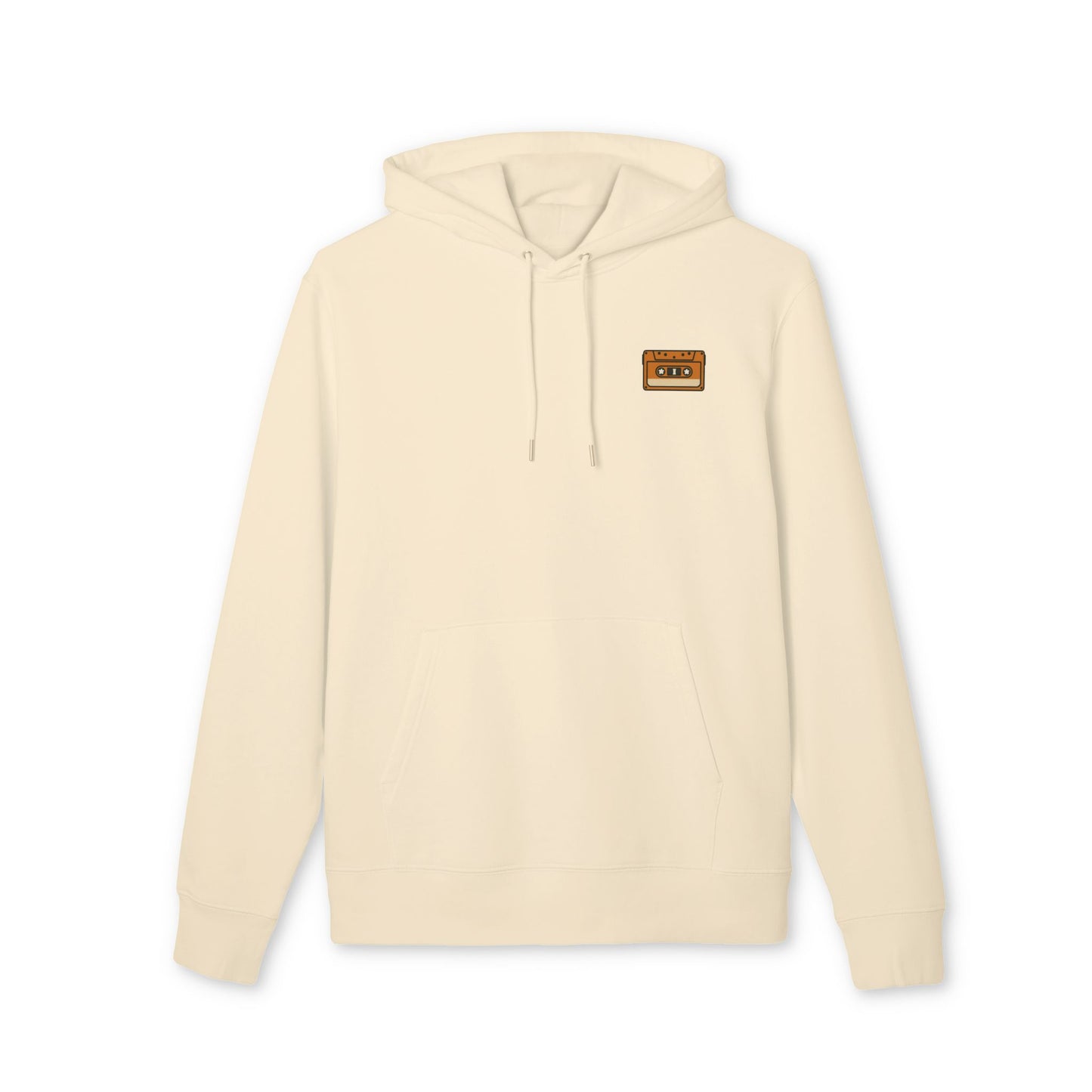 Retro Kassette Hoodie – Unisex Kapuzenpullover mit Tape-Logo vorn | Nostalgie Streetwear für Musikfans