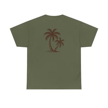 Palmen T-Shirt Unisex – Sommerliches Strandmotiv im Boho Look | Tropisches Design aus 100 % Baumwolle