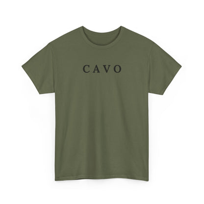 CAVO T-Shirt (Brustprint) – Unisex Heavy Cotton Tee | Nachhaltige Streetwear aus 100% Baumwolle
