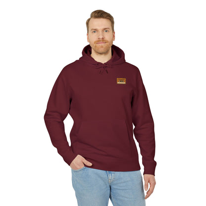 Retro Kassette Hoodie – Unisex Kapuzenpullover mit Tape-Logo vorn | Nostalgie Streetwear für Musikfans