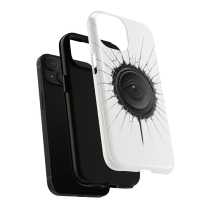 Surreal Eye Speaker Handyhülle – Kreatives Lautsprecher-Augen Design für Musik- & Kunstfans – Schutzhülle für iPhone & Android"