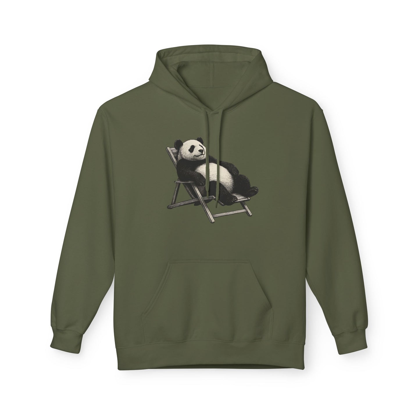 Chillender Panda (Brustprint) - Unisex Midweight Fleece | Nachhaltige Streetwear mit Komfort & Stil