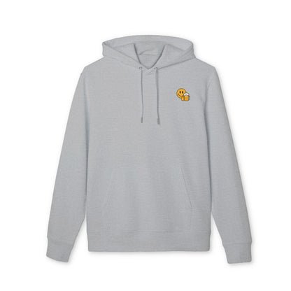 Bier Smiley Hoodie (Brustprint) – Witziger Kapuzenpullover für Männer & Frauen | Party Outfit