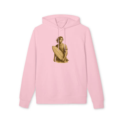 Surfer Hoodie Unisex (Brustprint) – Oversized Kapuzenpullover mit Surfer-Print | Retro Beach Style für Männer & Frauen