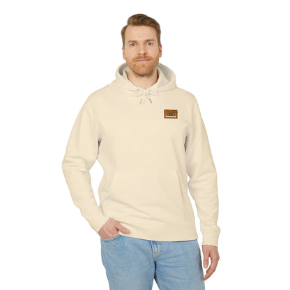 Retro Kassette Hoodie – Unisex Kapuzenpullover mit Tape-Logo vorn | Nostalgie Streetwear für Musikfans