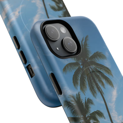 Tropische Sonnenuntergang Handyhülle mit Palmen – Sommer Vibes Case für iPhone & Android | Tropisches Strandmotiv
