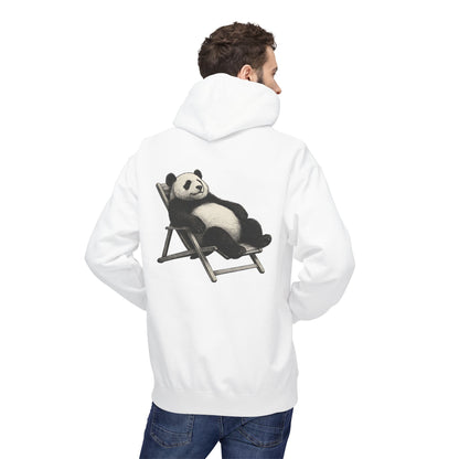 Chillender Panda (Rückenprint) - Unisex Midweight Fleece | Nachhaltige Streetwear mit Komfort & Stil