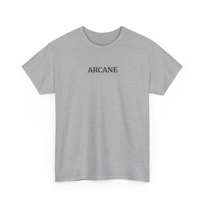 ARCANE T-Shirt (Brustprint) – Unisex Heavy Cotton Tee | Nachhaltige Streetwear aus 100% Baumwolle