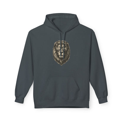 Löwe mit Sonnenbrille Hoodie (Brustprint) – Stylischer Unisex Kapuzenpullover mit Löwenmotiv für Tierfreunde & Streetwear-Fans