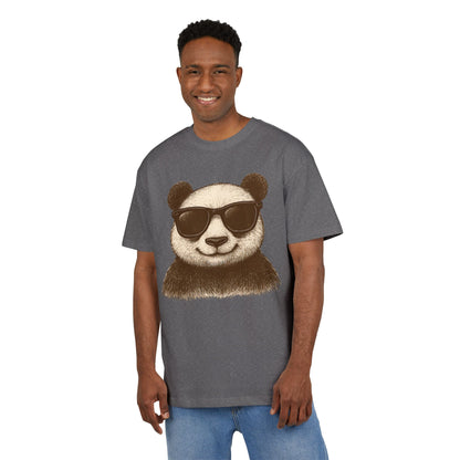 Cooler Panda T-Shirt (Brustprint) – Stylisches Unisex Shirt mit Sonnenbrillen-Motiv im Retro Look