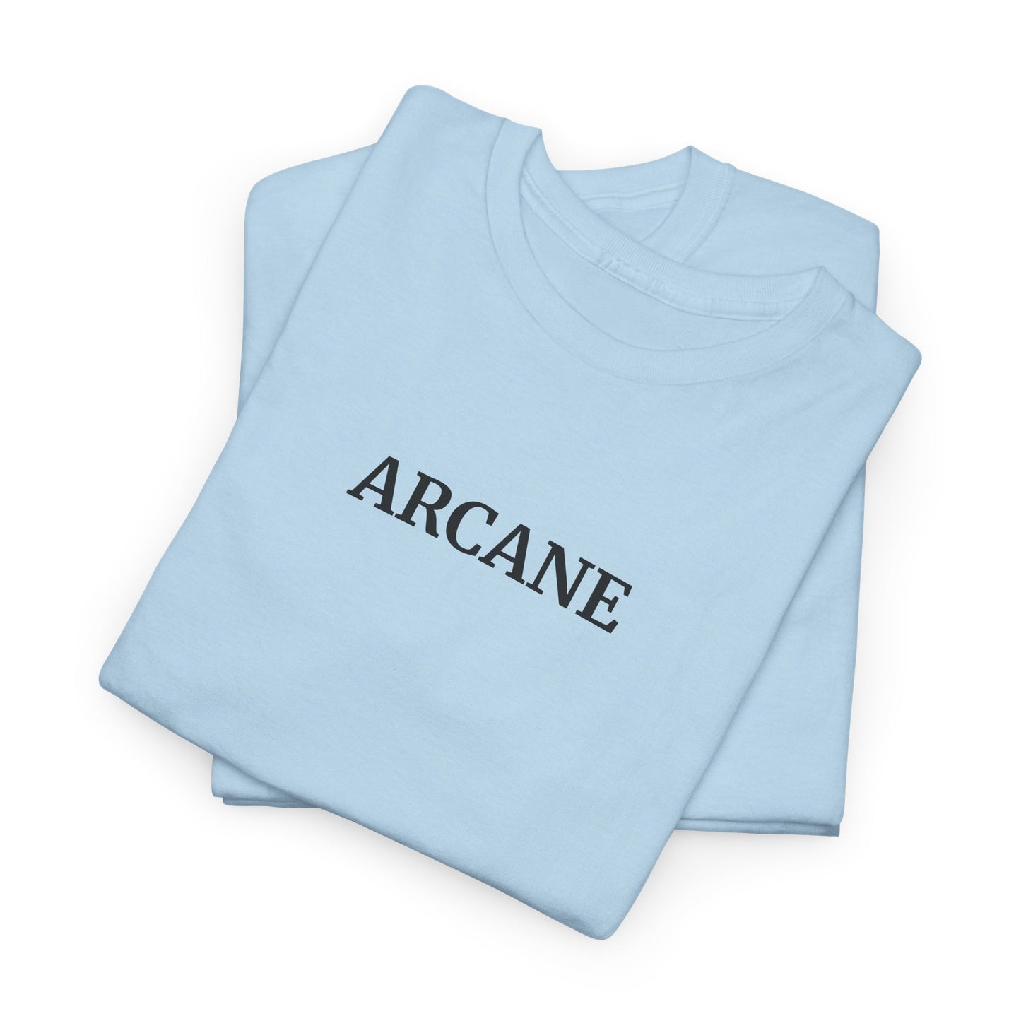 ARCANE T-Shirt (Brustprint) – Unisex Heavy Cotton Tee | Nachhaltige Streetwear aus 100% Baumwolle
