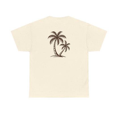 Palmen T-Shirt Unisex – Sommerliches Strandmotiv im Boho Look | Tropisches Design aus 100 % Baumwolle