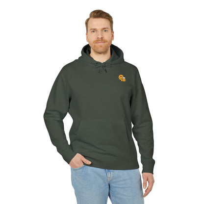 Bier Smiley Hoodie (Brustprint) – Witziger Kapuzenpullover für Männer & Frauen | Party Outfit