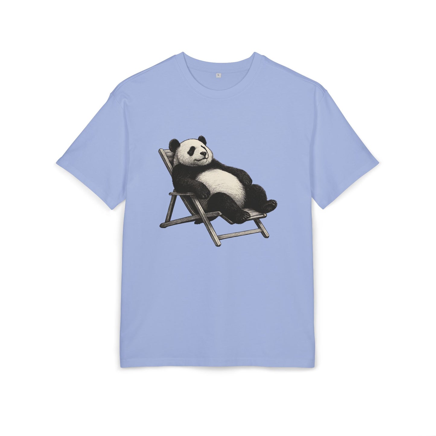 Chillender Panda (Brustprint) – Cooles Tiermotiv | Unisex Funshirt