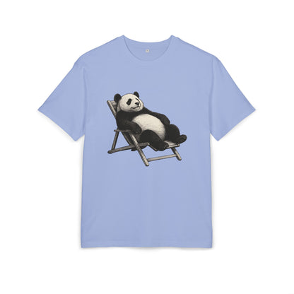 Chillender Panda (Brustprint) – Cooles Tiermotiv | Unisex Funshirt