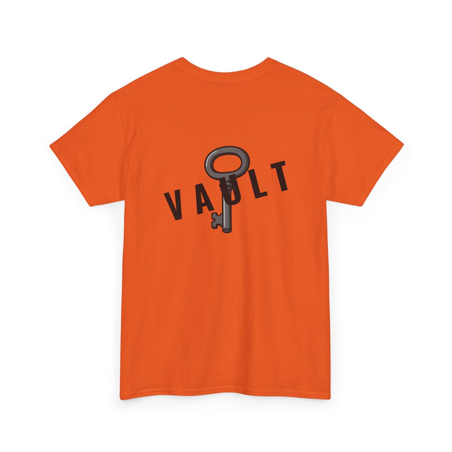 VAULT T-Shirt mit Schlüssel-Design (Rückenprint) – Unisex Heavy Cotton Tee | Nachhaltige Streetwear aus 100% Baumwolle