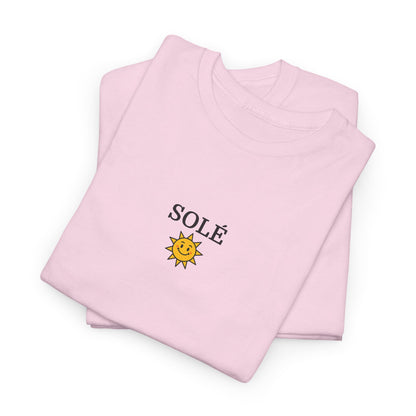 SOLÉ T-Shirt (Brustprint) – Unisex Heavy Cotton Tee | Nachhaltige Streetwear aus 100% Baumwolle
