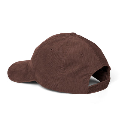 Good Vibes Cord Cap – Retro Cord Basecap mit Stickerei - Good Vibes, Gift for Friends, Relaxed Fashion