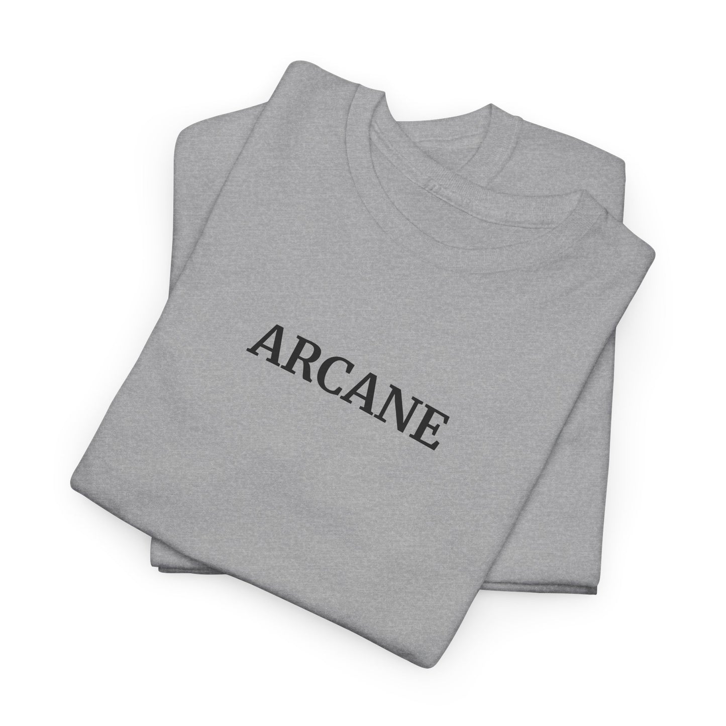 ARCANE T-Shirt (Brustprint) – Unisex Heavy Cotton Tee | Nachhaltige Streetwear aus 100% Baumwolle