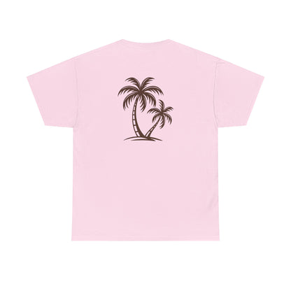 Palmen T-Shirt Unisex – Sommerliches Strandmotiv im Boho Look | Tropisches Design aus 100 % Baumwolle