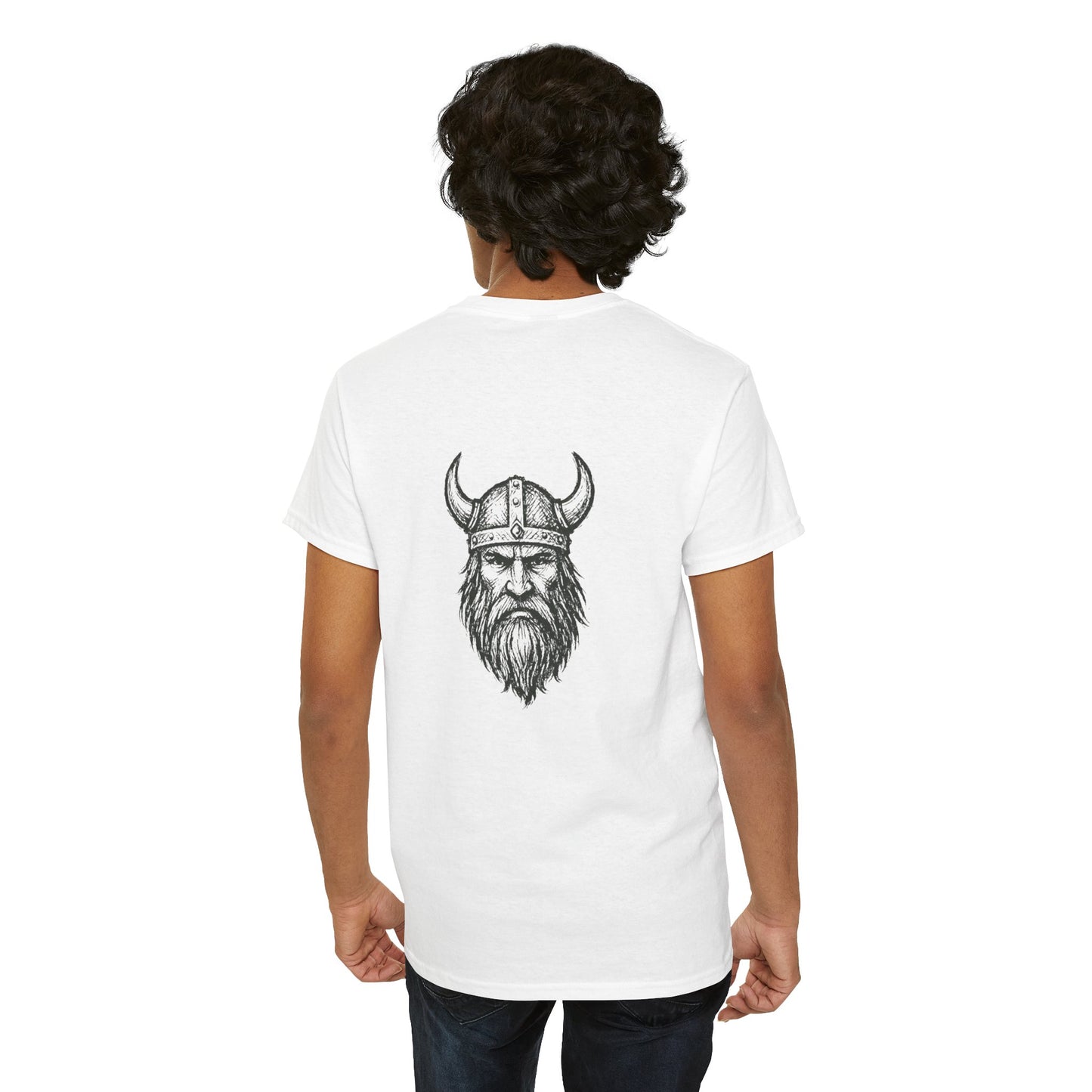 Wikinger T-Shirt Herren Unisex – Nordisches Krieger Design | Viking Skull Shirt | Nordic Mythology Streetwear