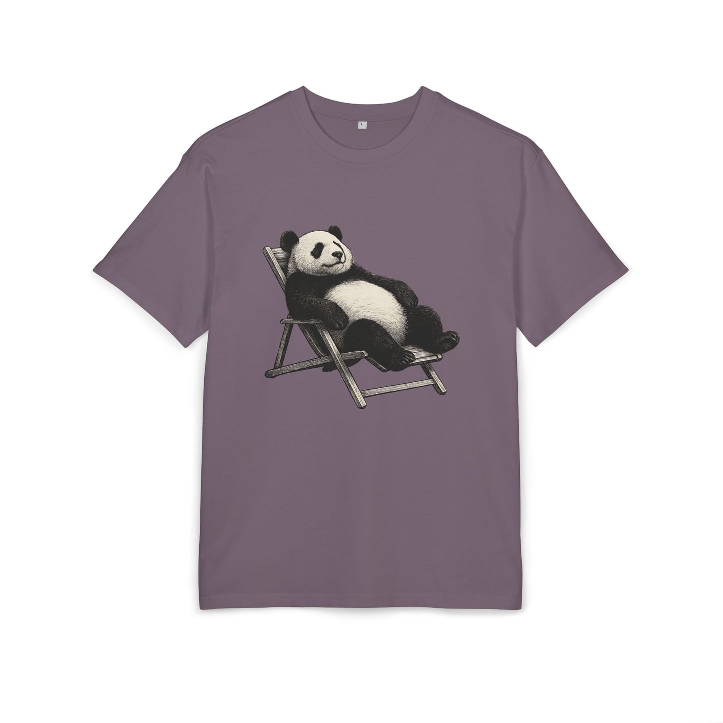 Chillender Panda (Brustprint) – Cooles Tiermotiv | Unisex Funshirt