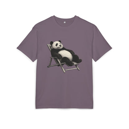 Chillender Panda (Brustprint) – Cooles Tiermotiv | Unisex Funshirt